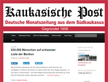 Tablet Screenshot of kaukasische-post.com